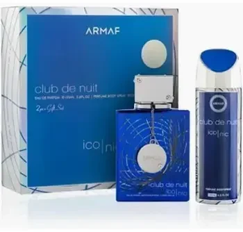 Rinkinys vyrams Armaf Club De Nuit Mėlyna Iconic SET M (EDP 105 ml, kūno dulksna 200 ml)