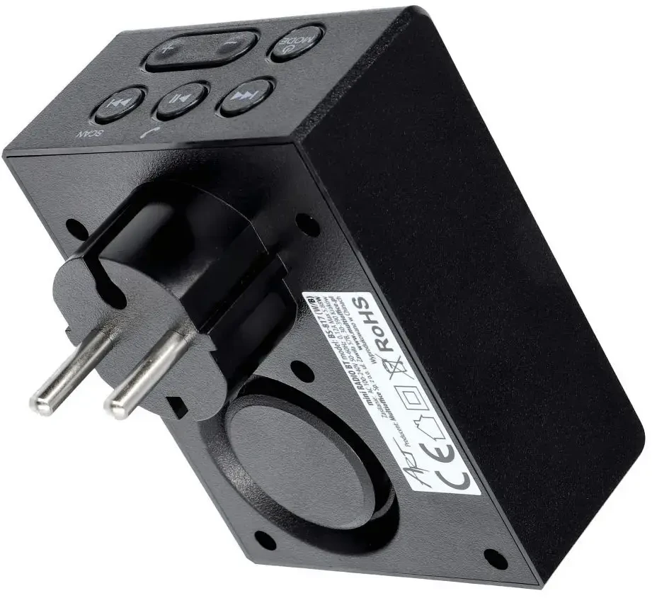 ART radijas FM bluetooth su ekranu LED BS-817B juodas