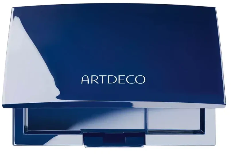 ArtDeco Beauty Box Empty Makeup Plastic Compact Case Mėlyna With 4 Slots