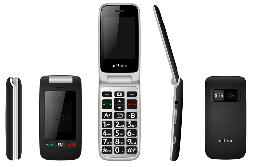 Mobilusis telefonas Artfone C10, sidabro/juodas