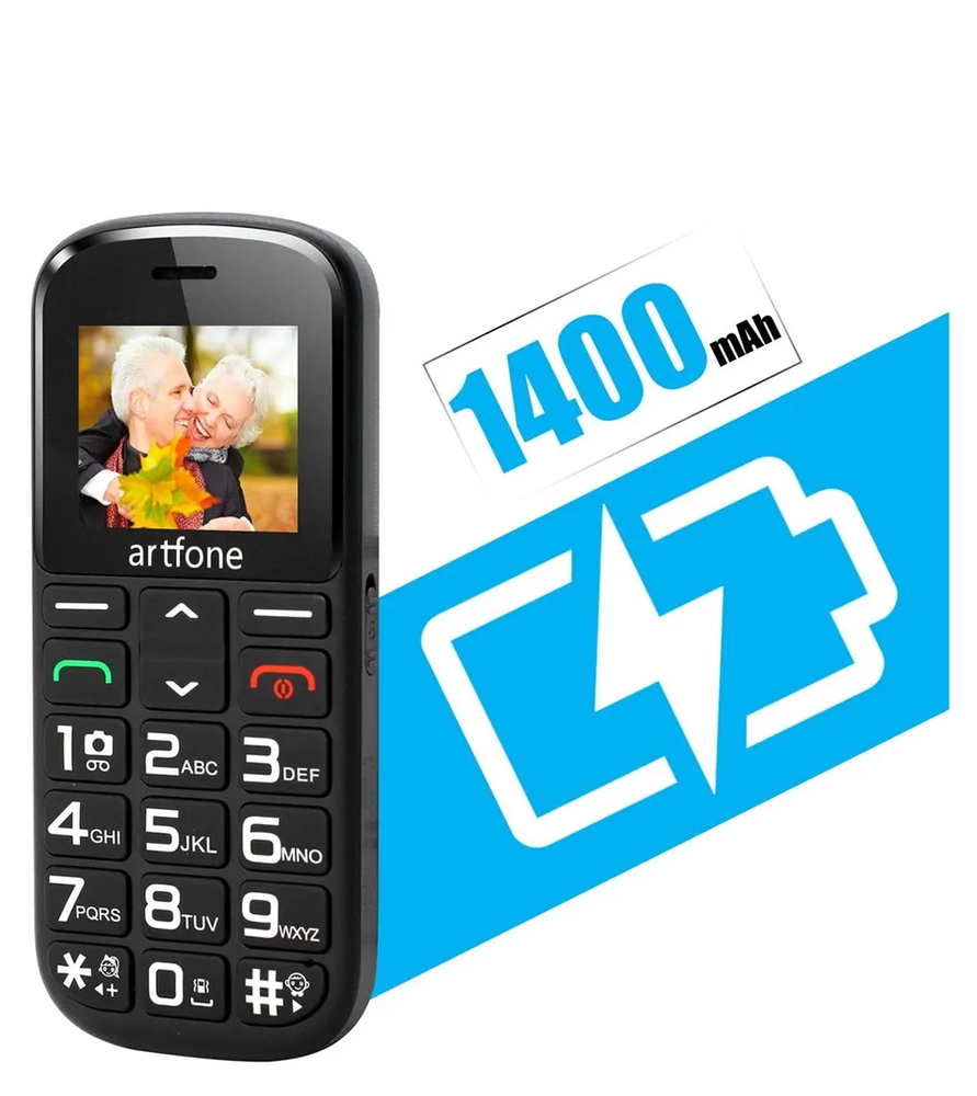 Artfone Mobilusis telefonas senjorams Arftone CS-182