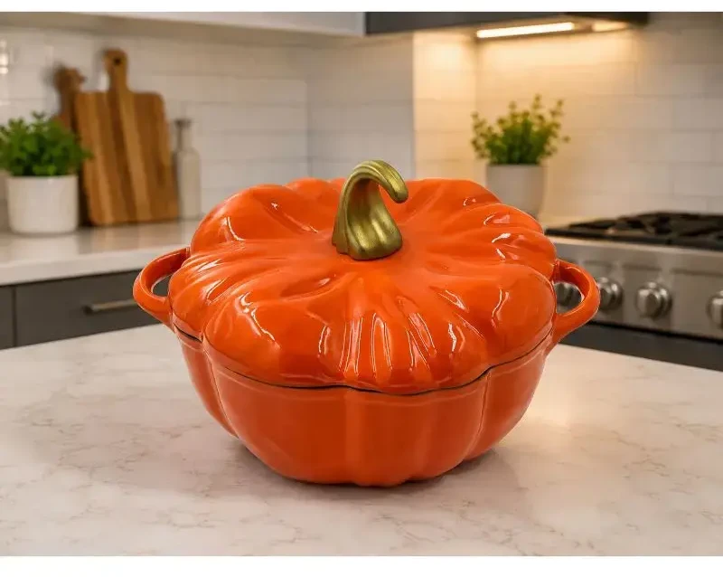 Asi Collection Maku Żeliwny puodas do duszenia su dangteliu ''Pumkin'' 3 7L / Ø25 5cm (24304050)