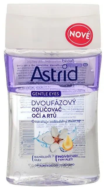 Astrid Aqua Biotic Two-Phase Remover Eye makiažo valiklis moterims, 125 ml