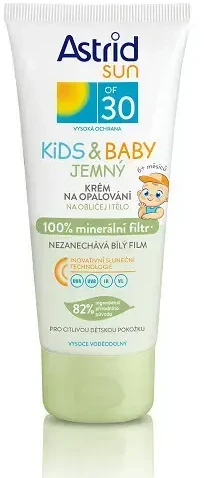 Astrid Sun Kids & Baby Soft Face and Body Kreminis Sun Losjonas kūnui vaikams, 100 ml