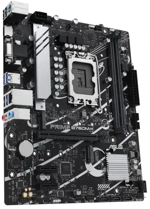 ASUS pagrindinė plokštė PRIME B760M-K – micro ATX – lizdas LGA1700 – Intel B760