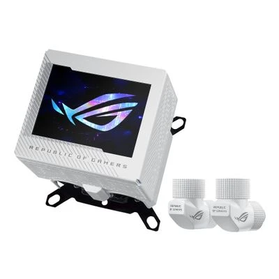 ASUS ROG Ryujin III procesoriaus vandens blokas – Intel ir AMD procesoriams, baltas