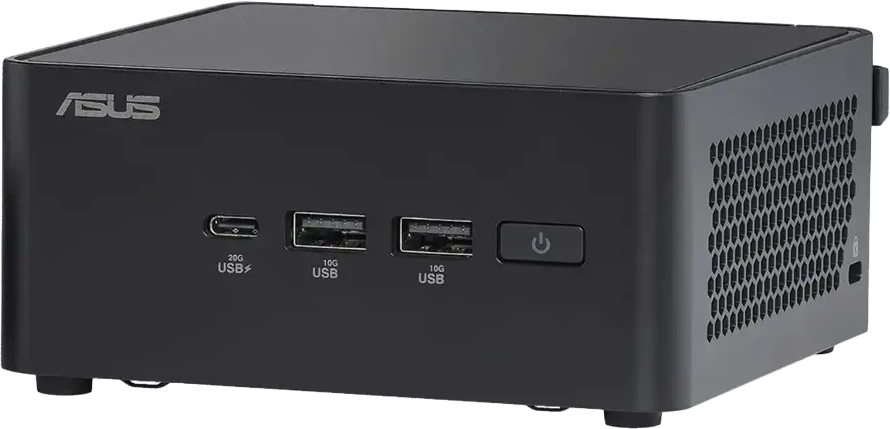 ASUS NUC 14pro / RNUC14RVHU700002I / Intel Ultra 7 155H / Intel Arc grafika / 4xUSB / M.2 22x80 NVMe; 22x42 NVMe / 2,5 colio SATA lizdas / 2,5 Gb LAN / 2xHDMI / 2x Thunderbolt 4 (USB-C+DP) / nėra atminties / nėra RAM / AX211.D2WG.NV / nėra OS / ES laidas / aukštas rinkinys (L6) / EAN: 4711387491904