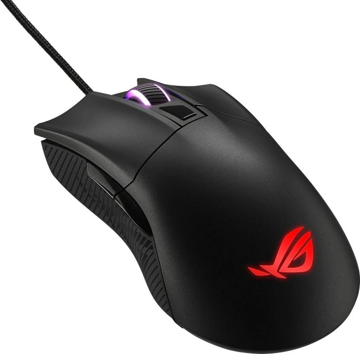 Optinė laidinė pelė Asus ROG Gladius II Core, 6 200-dpi/Omron switches with 50-million-click durability/lightweight - 92,5 g/Aura Sync