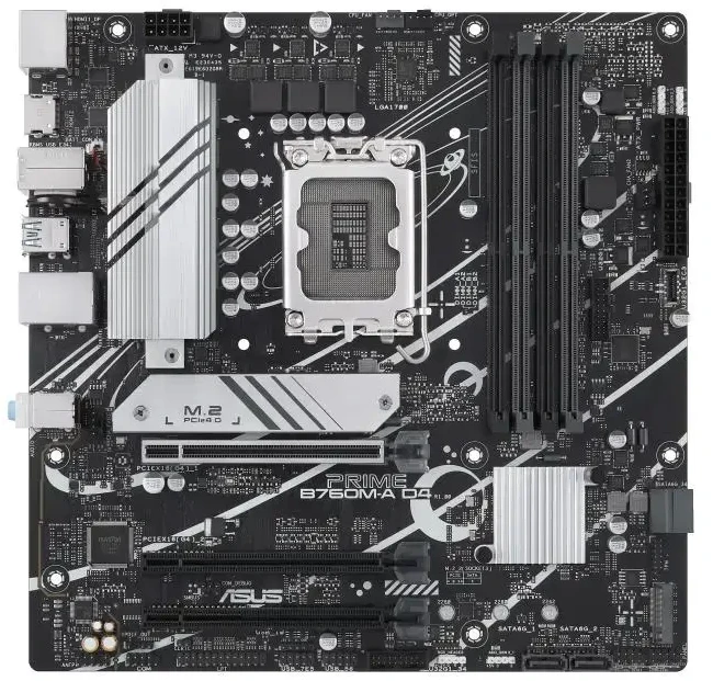 Motininė Plokštė - ASUS PRIME B760M-A D4-CSM Intel B760 LGA 1700 micro ATX