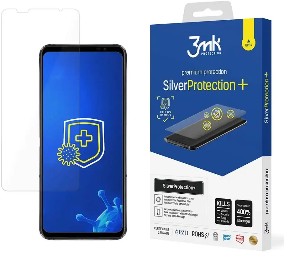 Antibakterinė apsauginė plėvelė 3mk SilverProtection+ Asus ROG Phone 6 / 6 Pro / 6D / 6D Ultimate