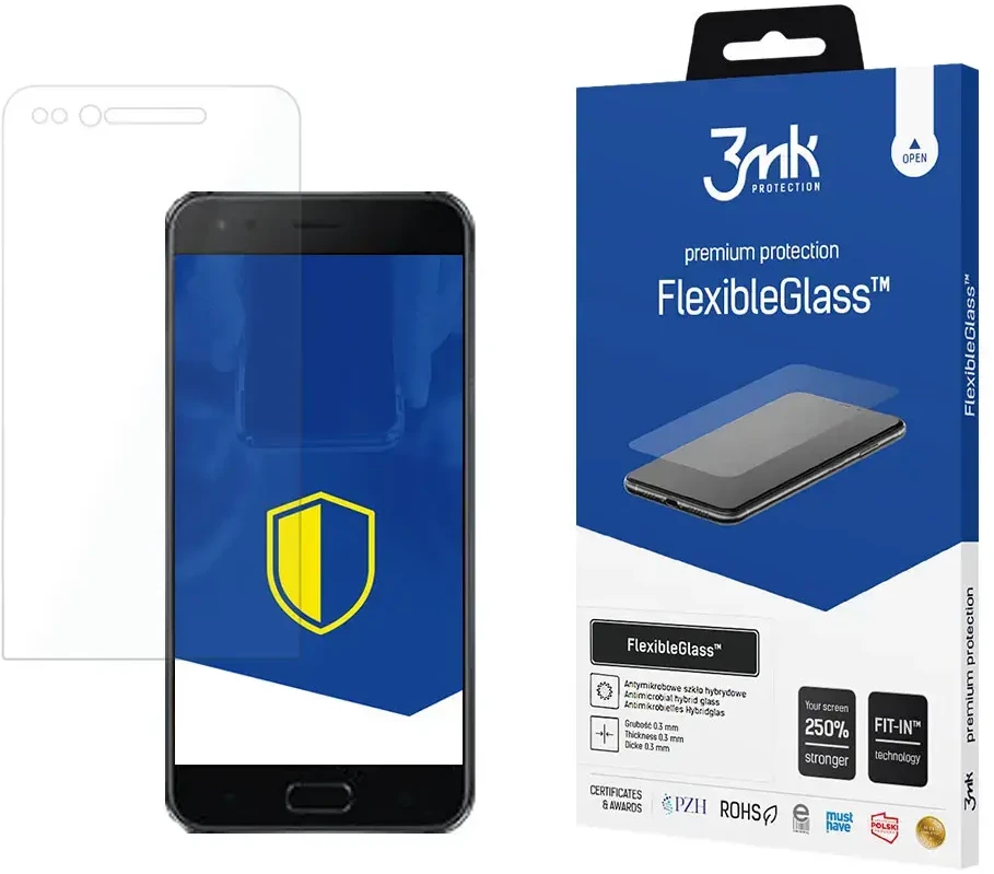 3MK FlexibleGlass Screen protector, Asus, ZenFone 4, Hybrid glass, Transparent