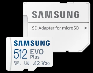 Atminties kortelė Samsung EVO PLUS microSDXC 512GB UHS-I U3