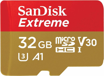 Atminties kortelė Tab SanDisk Ekstremalus mikroSDXC 32 GB klasė 10 UHLS- / U3 A2 V30 (SDSQXAF- 032G- GN6GN)