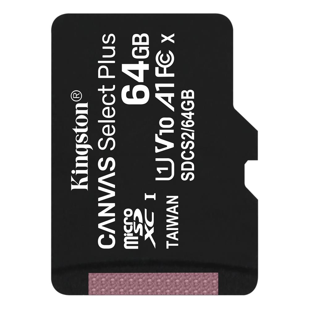 Atminties kortelė Kingston Canvas Select Plus MicroSDXC, 64 GB