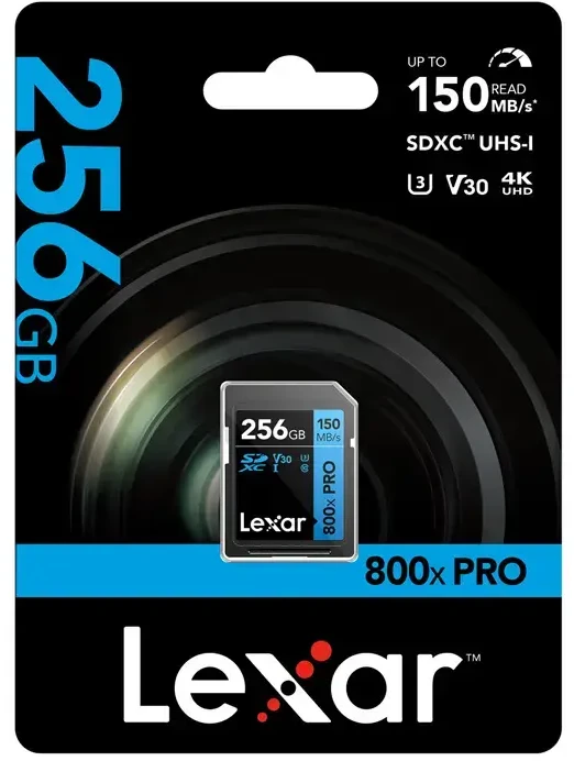 Lexar Profesionali 800x Pro SDXC 256GB atminties kortelė