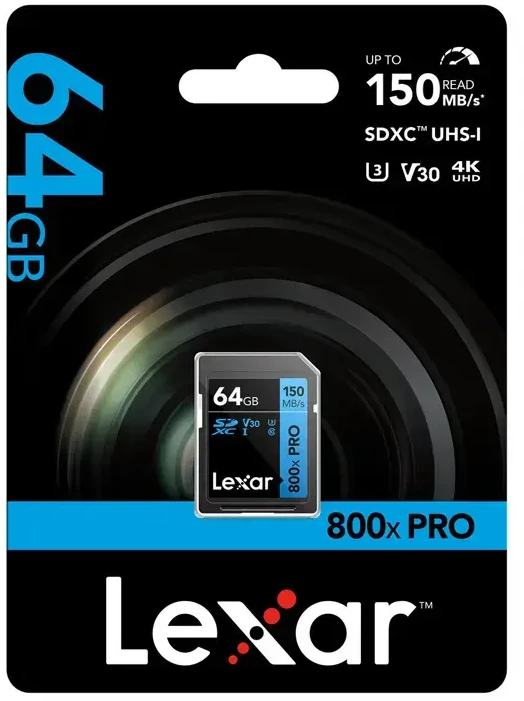 Lexar | Atminties kortelė | Professional 800x PRO | 64 GB | SDXC | Flash atminties klasė UHS-I