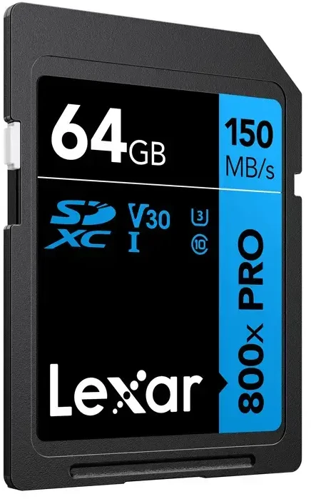 Lexar Professional 800x Pro SDXC 64GB atminties kortelė