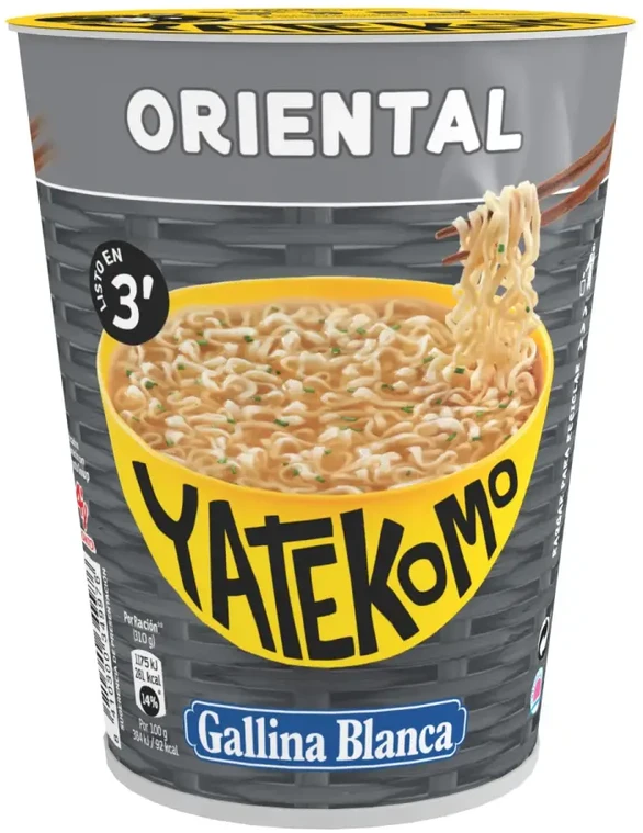 Greitai paruošiami makaronai YATEKOMO, rytietiško skonio, 60 g