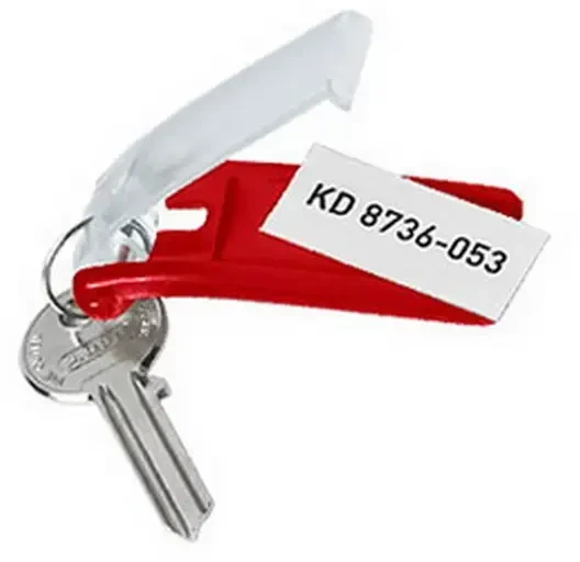 Durable Kabės KEY CLIP raudon 6 vnt.