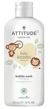 Attitude Vaikiškos vonios putos su kriaušių sulčių aromatu Baby Leaves (Bubble Wash) 473 ml