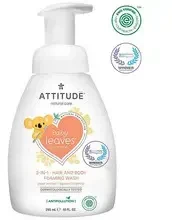 „Attitude Baby Leaves“ (plaukų ir kūno prausiklis), 295 ml