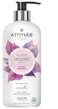 Attitude Natūralus rankų muilas „Super Leaves“ su baltosios arbatos lapeliais (rankų muilas) 473 ml