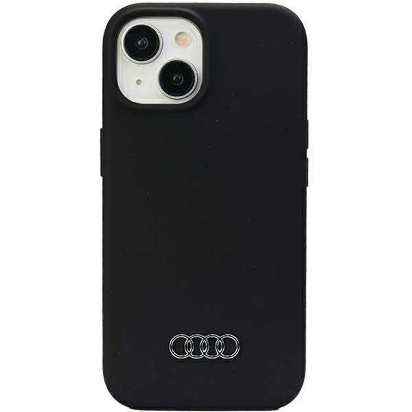 Apple iPhone 15 Audi silikoninis dėklas (AU-LSRIP15-Q3/D1-BK) juodos spalvos