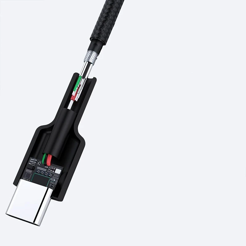 USB Kabelis - AUKEY CB-CD30 0.9m USB A į USB C Greito Įkrovimo Juodas