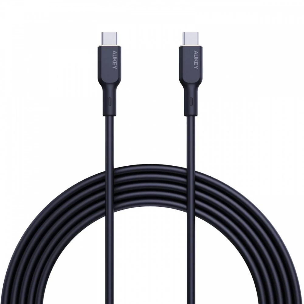 USB Laidas - Aukey CB-SCC241 240W 5A 20V Nailonas Juodas