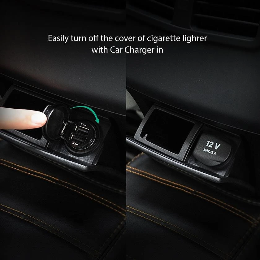 Aukey automobilinis įkroviklis CC-S1 2 x USB-A, 24 W