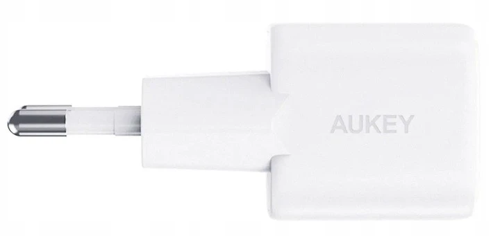 Aukey GaN, USB-C, PD 30W, balta