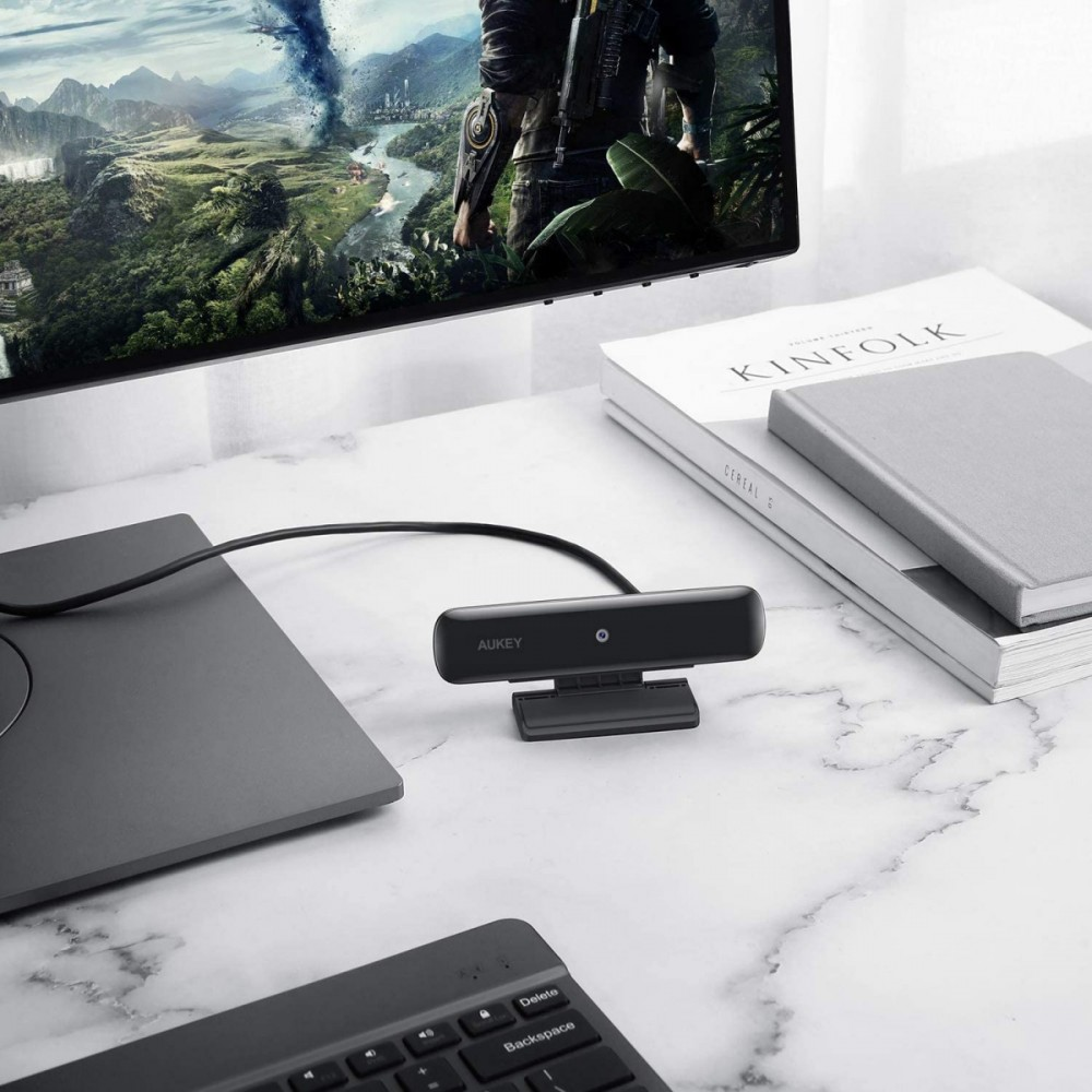Internetinė kamera Aukey PCW1, Full HD Juoda