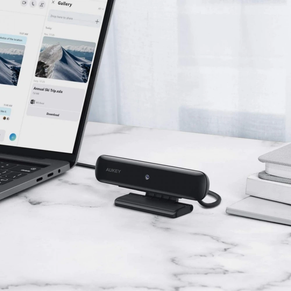 Internetinė kamera Aukey PCW1, Full HD Juoda