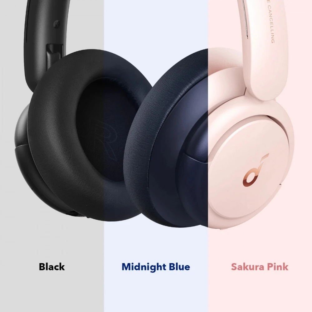 Belaidės ausinės Anker SoundCore Life Q30, Rožinės spalvos
