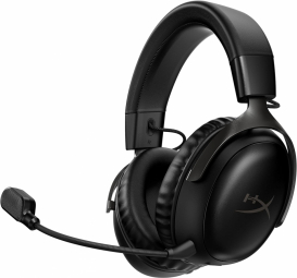 HyperX Cloud III belaidės žaidimų ausinės su mikrofonu, Juodos