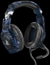 Žaidimų ausinės Trust GXT 488 Forze-B PS4 oficialus licencijuotas produktas, Mėlynos, 23532