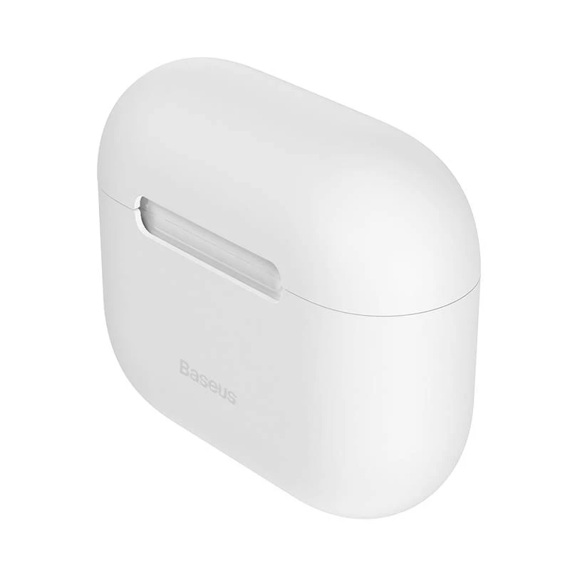 Ausinės Baseus itin plonas silikagelio dėklas, skirtas Apple AirPods 3 – baltas