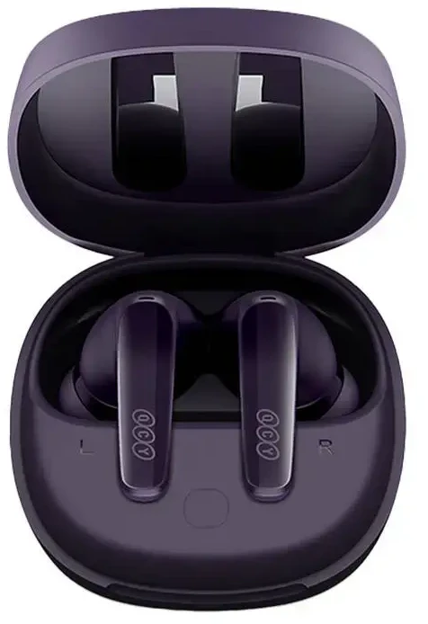 Belaidės ausinės TWS QCY T13x (violetinė)