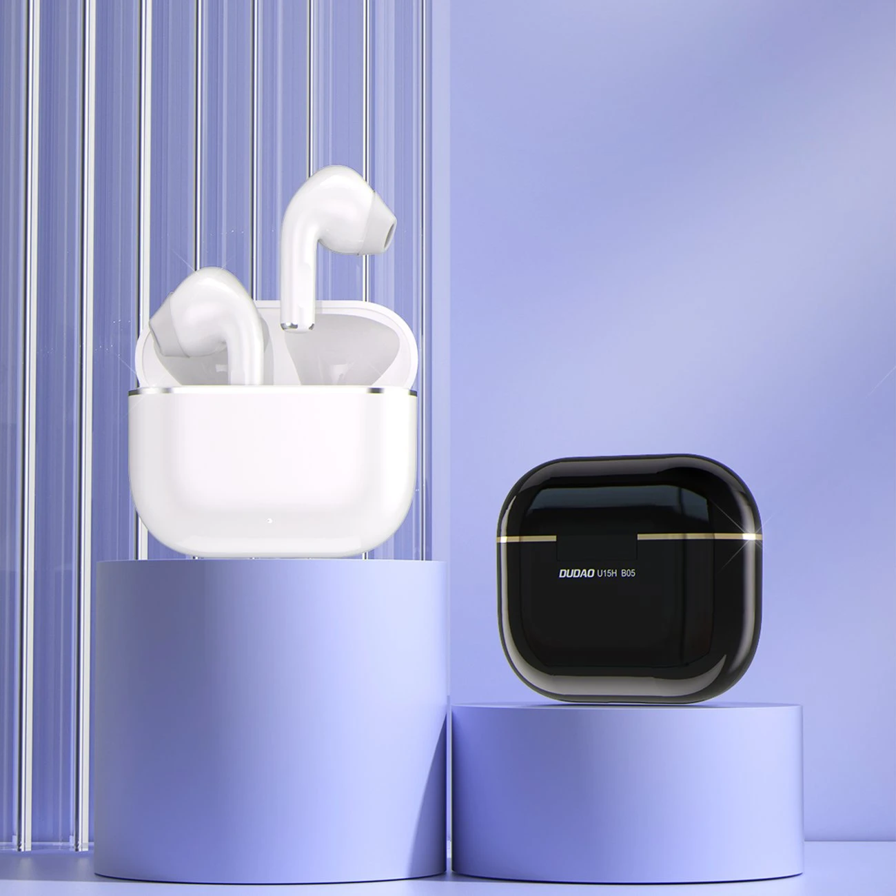 Dudao U15H TWS Bluetooth 5.1 belaidės ausinės juodos spalvos