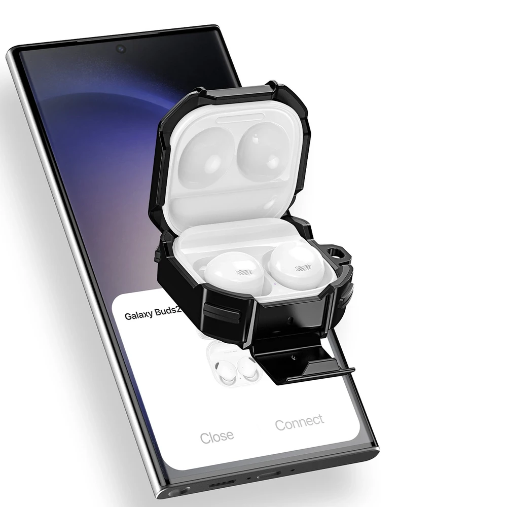 Dux Ducis SECG Samsung Galaxy Buds Live / Buds Pro / Buds 2 / Buds 2 Pro - dėklas telefonui juodos spalvos