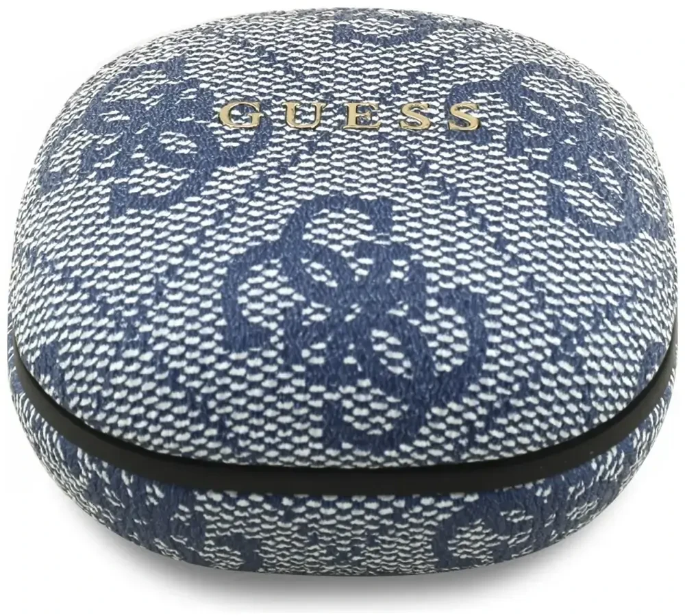Guess PU 4G Metal Logo ENC TWS belaidės ausinės mėlynos spalvos