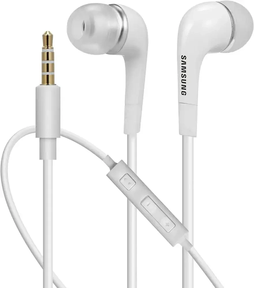 112803 EHS64AVFWE Samsung stereofoninės laisvų rankų įrangos ausinės su garsumo valdymu, baltos spalvos (OOB Bulk)