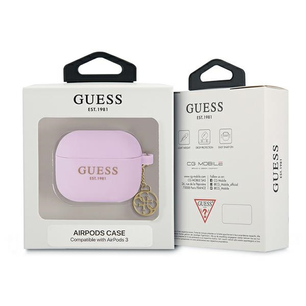 Guess GUA3LSC4EU „AirPods 3“ dangtelis violetinis / violetinis „Charm 4G Collection“