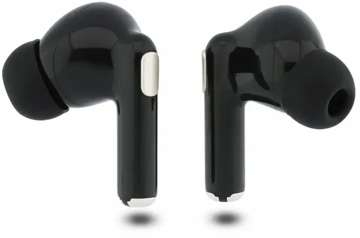 Ausinės Guess Auksinė Line Glossy Finish TWS Belaidės Earphones Juodas