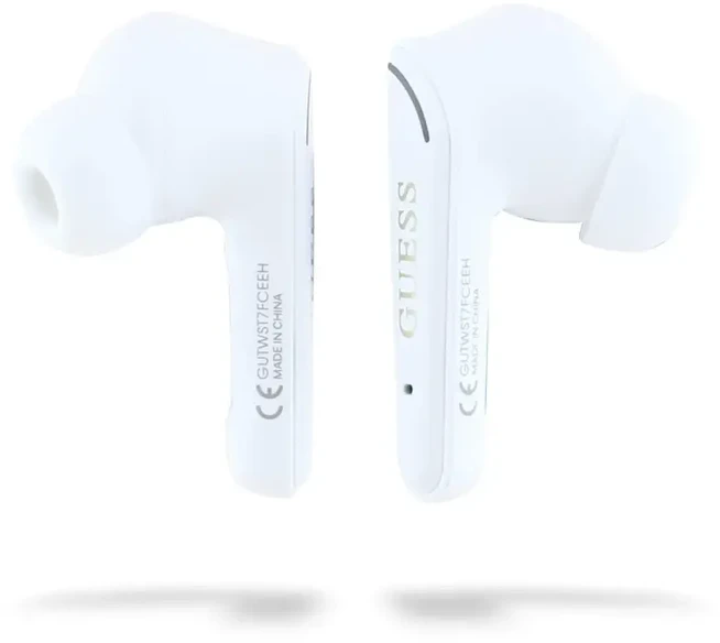 Ausinės Guess Glossy Classic Logo TWS Belaidės Earphones Baltas