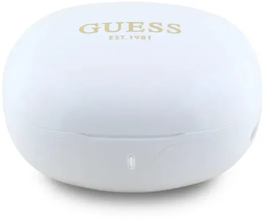 Ausinės Guess Glossy Classic Logo TWS Belaidės Earphones Baltas