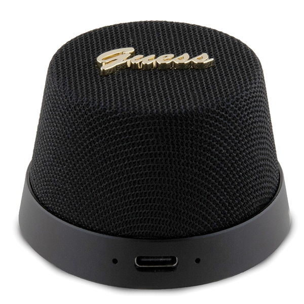 Guess Magnetic Script Metal Logo - Bluetooth garsiakalbis V5.3 juodas
