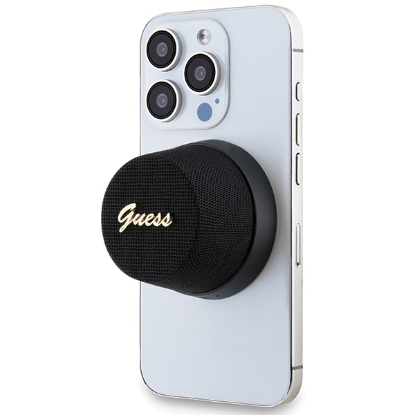 Guess Magnetic Script Metal Logo - Bluetooth garsiakalbis V5.3 juodas