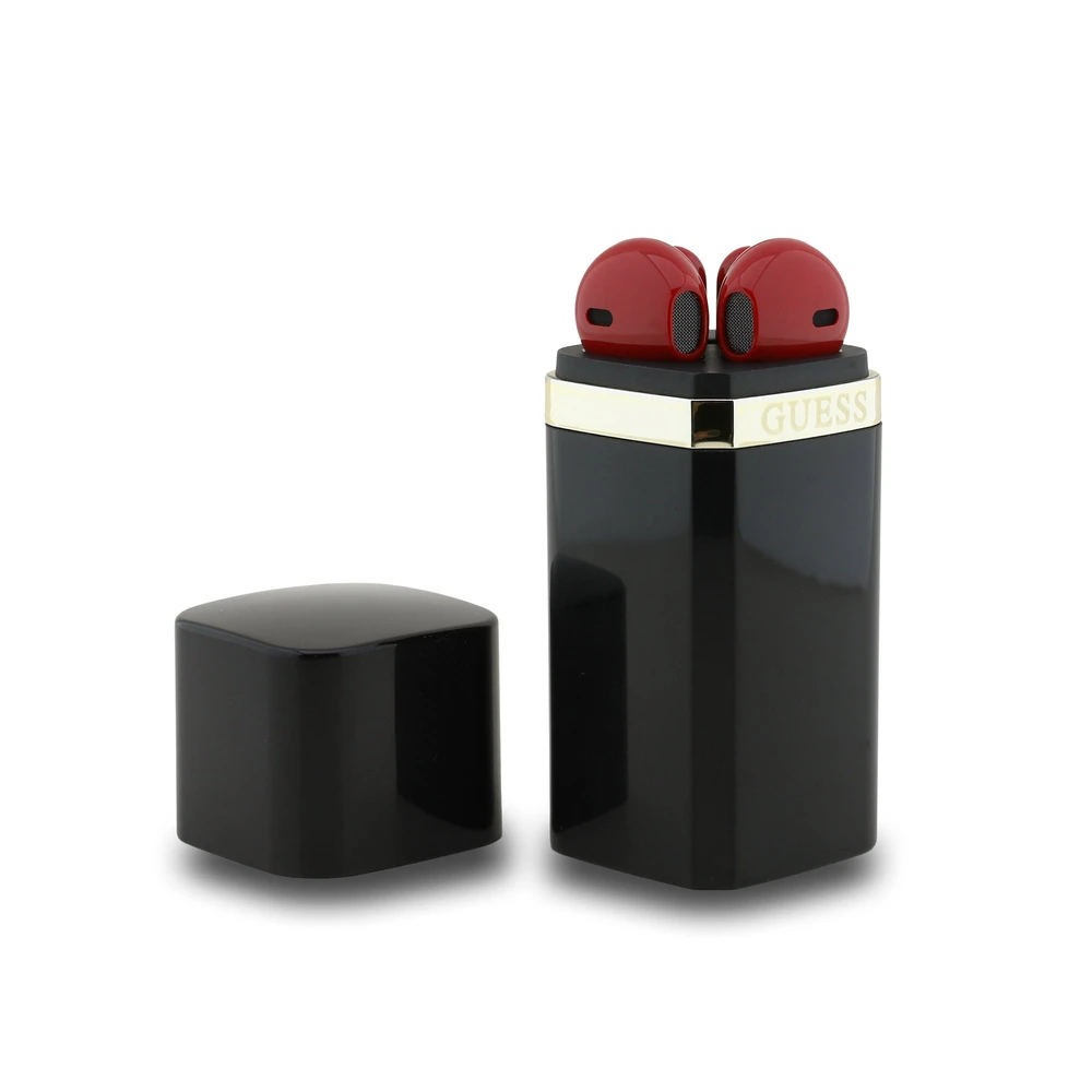 Guess Lipstick Shape TWS belaidės ausinės juodos spalvos