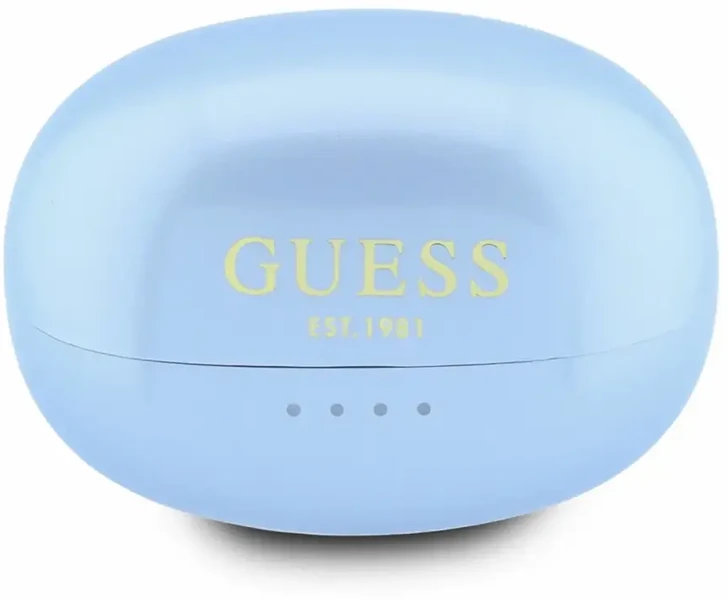 Ausinės Guess Metallic Finish Classic Logo OWS Belaidės Earphones Light Mėlyna